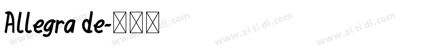 Allegra de字体转换